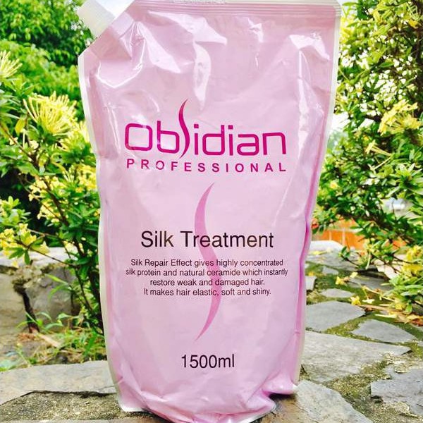 Hấp ủ lạnh phục hồi tóc tại nhà Obsidian Silk Treatment 1500ml