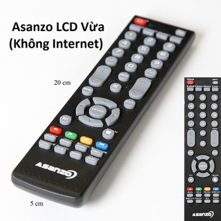 Asanzo LCD Vừa - Remote điều khiển Tivi Asanzo Thường không Internet (Giống mẫu mới dùng được)