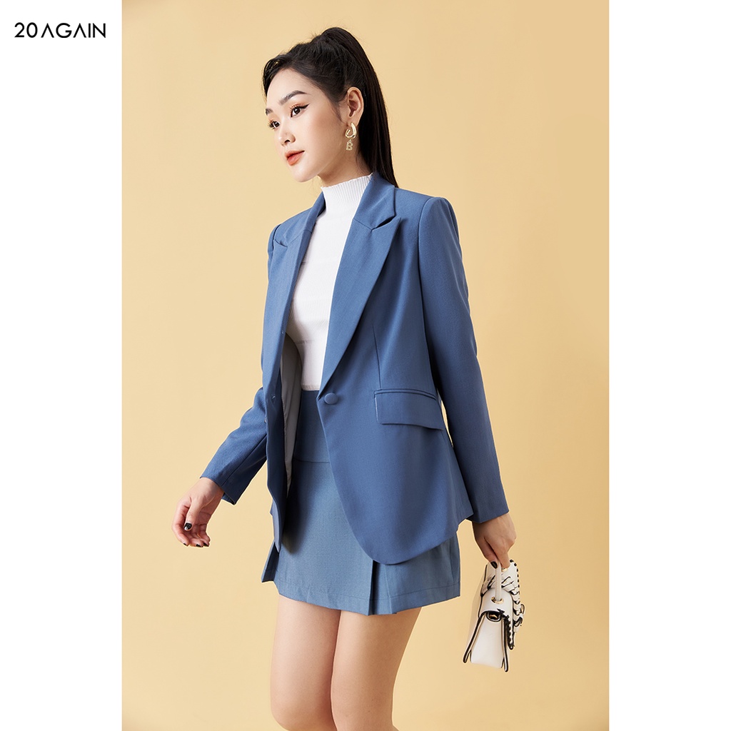 Áo vest nữ dài tay cổ bẻ 20Sexy by 20AGAIN thiết kế thanh lịch, trẻ trung VDA1805