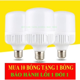 Bóng đèn LED trụ tròn 10W 15W 20W 30W 40W 50W ánh sáng trắng⚜️Bóng Đèn Led⚜️FREESHIP⚜️ [Bong Den Led]