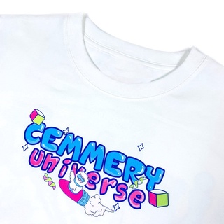 Áo Thun Cemmery " UNIVERSE TEE " White (V433)