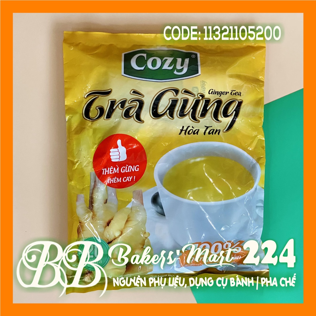 Trà GỪNG hòa tan COZY - BỊCH 400gr(20 gói x 20gr)