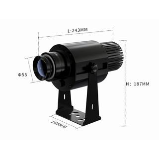 Đèn led chiếu logo ngoài trời chế độ xoay, có điều khiển từ xa