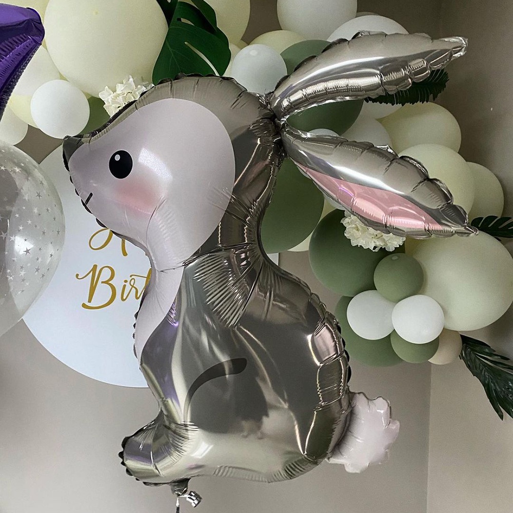 Bong Bóng Lá Nhôm Hình Thỏ/Mèo Dễ Thương Trang Trí Tiệc Sinh Nhật
