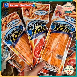 1 gói snack tăm cay đỏ vị điều tôm thơm cay