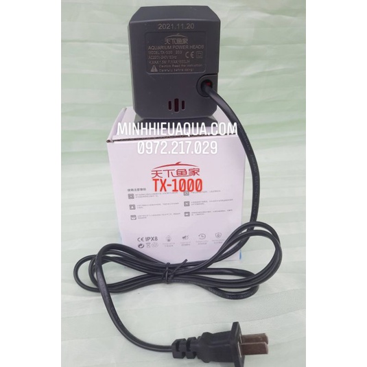 Máy bơm Gecai TX cho hồ cá, TX-1000, lưu lượng 1500l/h, Bảo hành 9 tháng