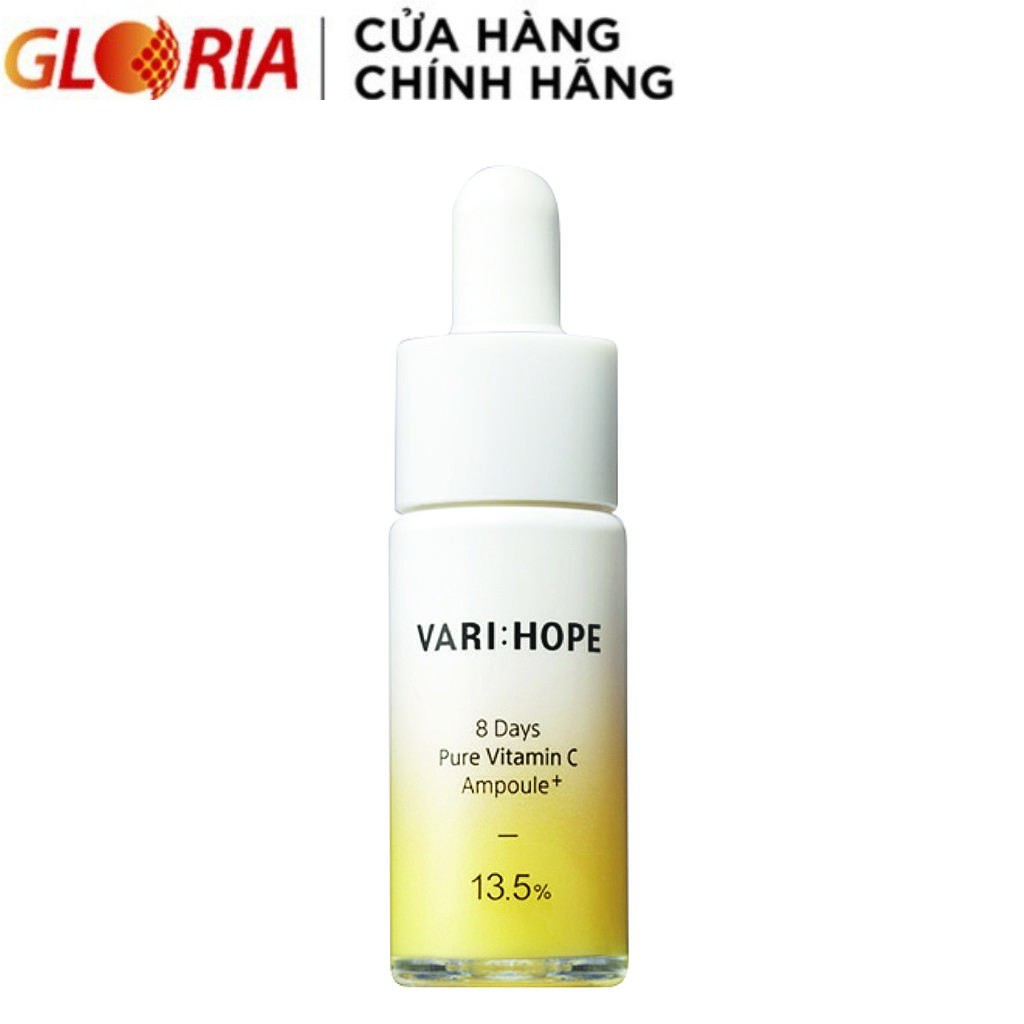 Serum Vitamin C Nguyên Chất Dưỡng Sáng Và Mờ Thâm Sau 8 Ngày Varihope 15ml