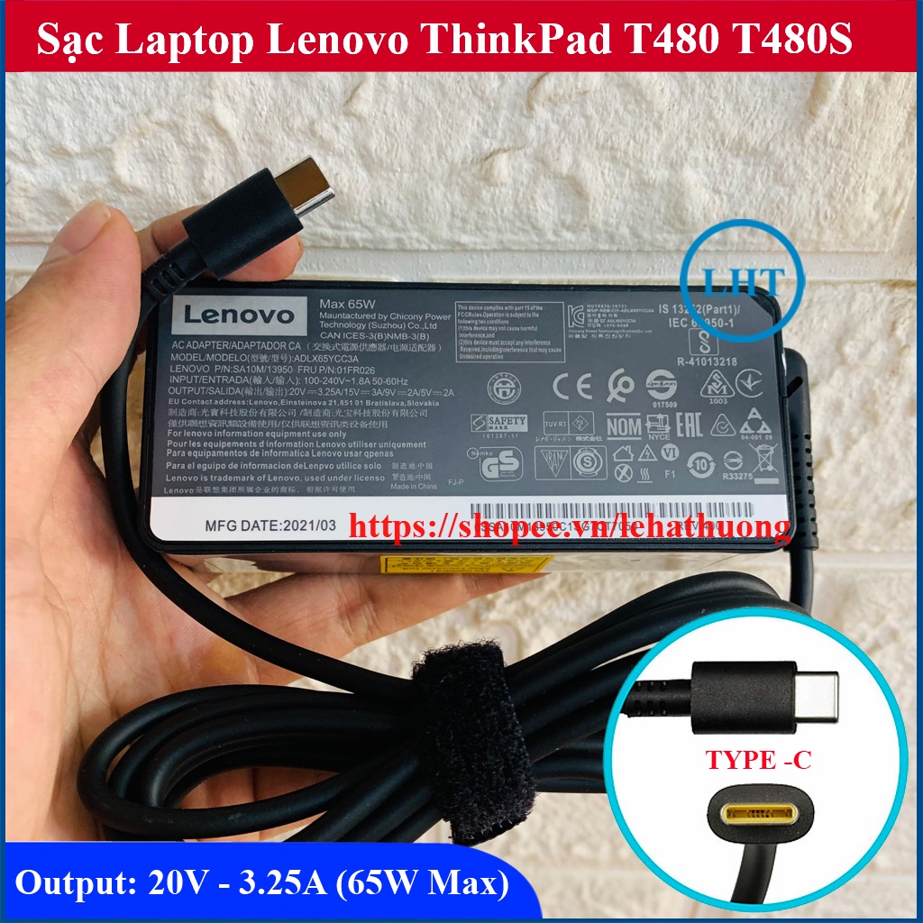 ⚡️[Sạc zin] Sạc Laptop Lenovo ThinkPad T480 T480S