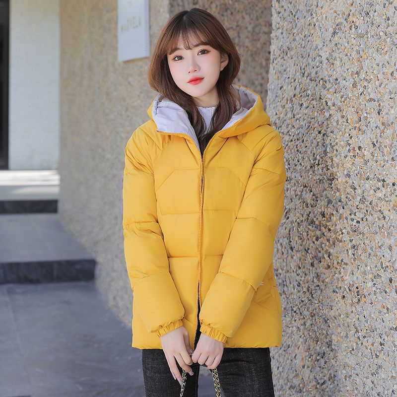 Áo Khoác Phao Đệm Cotton Dày Dáng Ngắn Có Mũ Trùm Thời Trang Mới 2022 Cho Nữ