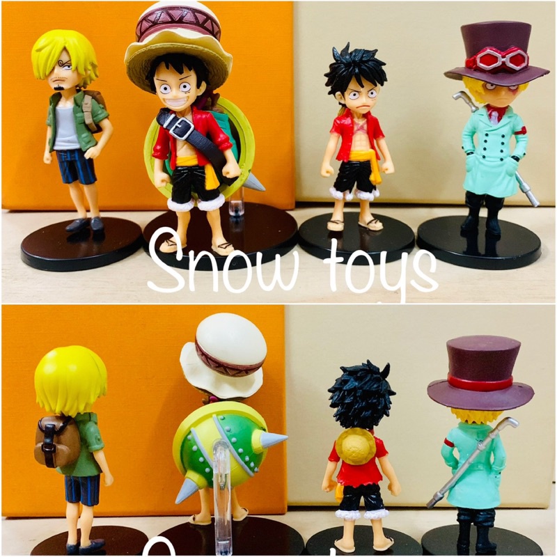 Mô hình chibi OnePiece one piece Luffy Robin Zoro Ace Nami Sabo Sanji cao 7-8,5cm siêu net hàng chất lượng cao
