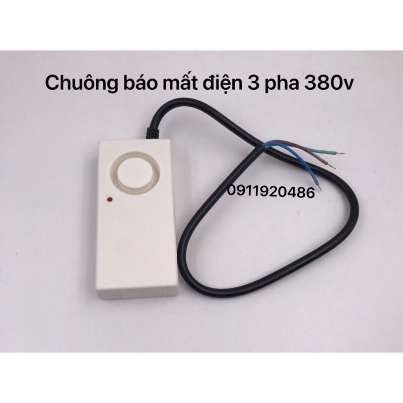 CHUÔNG BÁO MẤT ĐIỆN 3 PHA, TẶNG KÈM PIN
