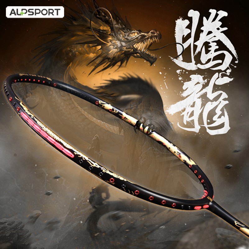 Vợt cầu lông ALPSPORT ALP JL Gold Dragon Ball 8U 62g Max 35 Lbs 100% bằng sợi carbon chất lượng cao