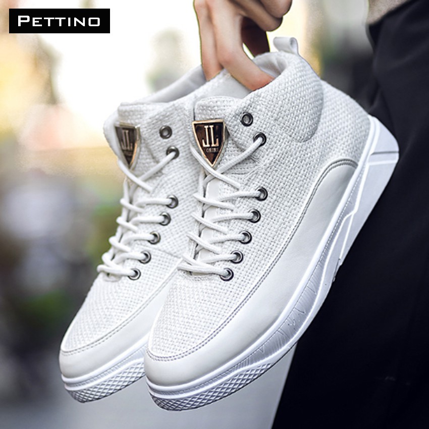 Giày Cao Cổ Nam Cá Tính PETTINO C002 (Trắng) | BigBuy360 - bigbuy360.vn
