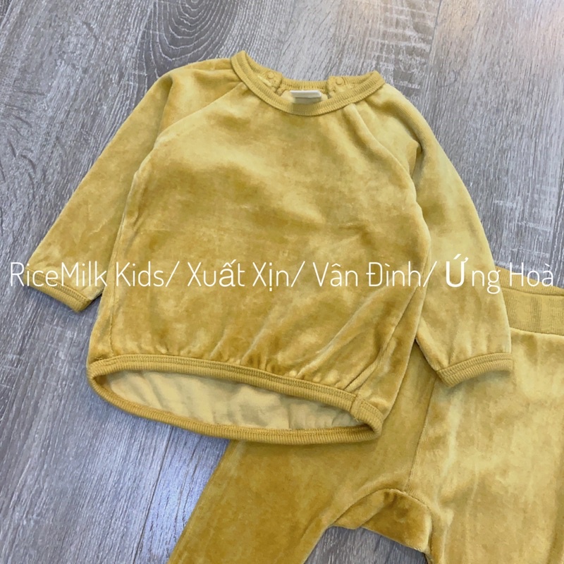 Bộ nhung hm màu vàng xuất dư xịn