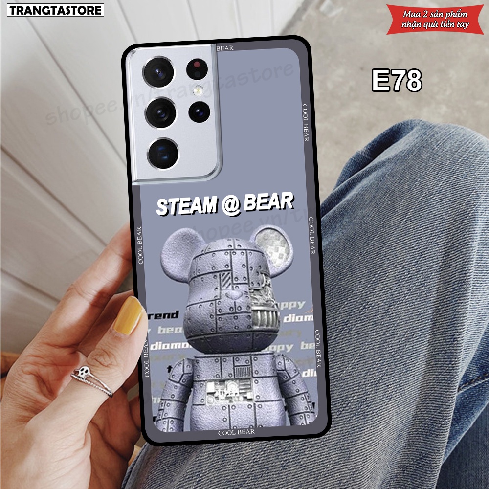 Ốp lưng Samsung S21 5G / S21 Plus 5G / S21+ 5G / S21 Ultra 5G / S21 FE 5G in hình gấu Bearbrick,Metal Style,Doremon siêu