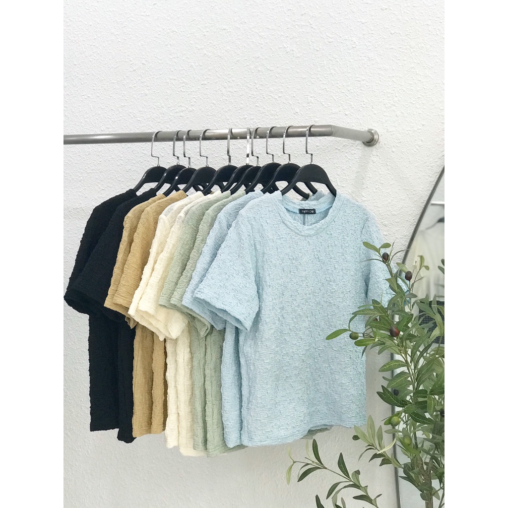 Áo thun nhún 5 màu