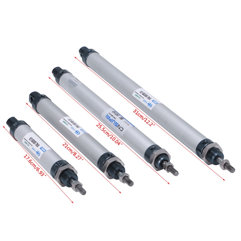 Ống Xi Lanh Khí Nén Mini 16Mmx50 / 100 / 150 / 200mm Chuyên Dụng