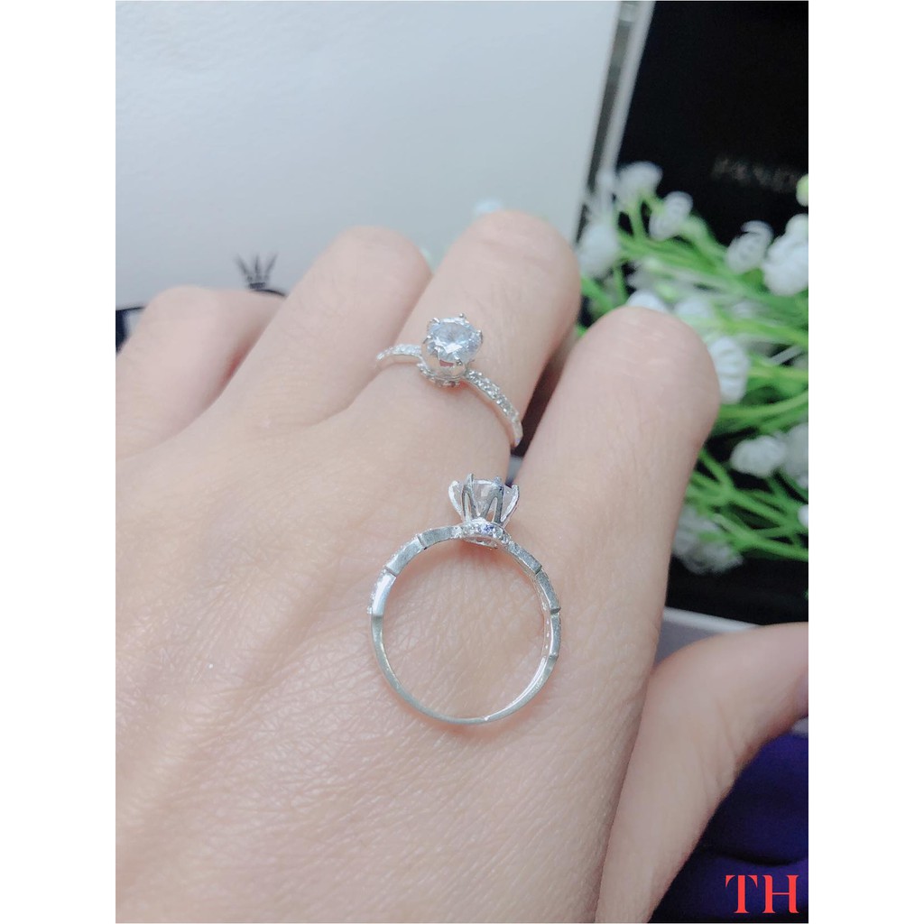 free ship nhẫn nữ bạc ta mẫu mới giá yêu luôn