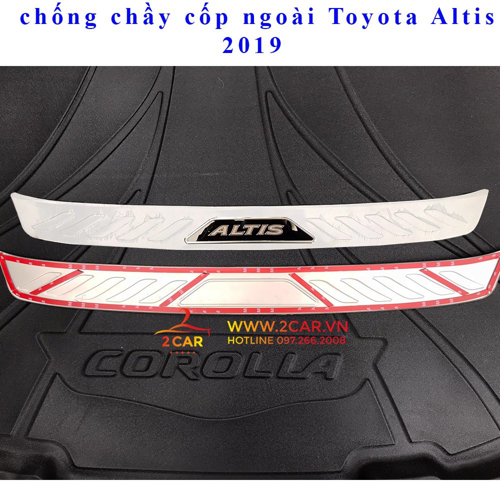 Combo ôp chống trầy cốp trong + ngoài xe Toyota Altis 2016 -2020