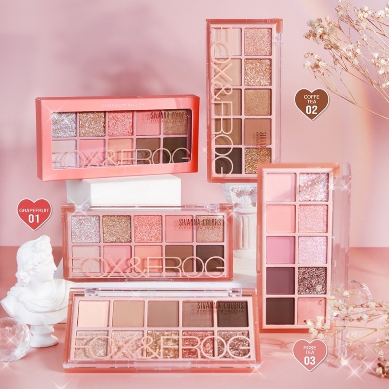 Bảng phấn mắt kiêm bắt sáng 10 ô Siavanna