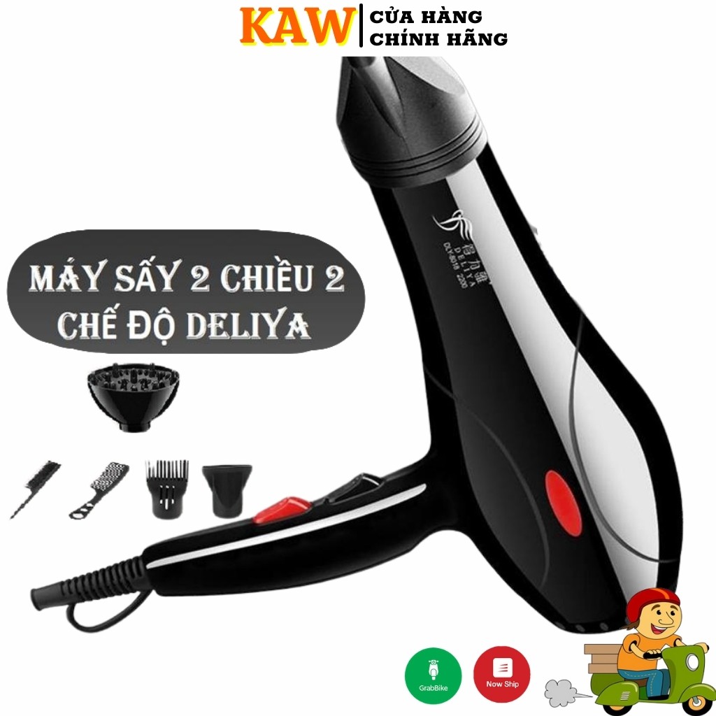 Máy Sấy Tóc DELIYA 8018 Sấy 2 Chiều, Công Suất 2000W Tạo Kiểu Tóc Chuyên Nghiệp