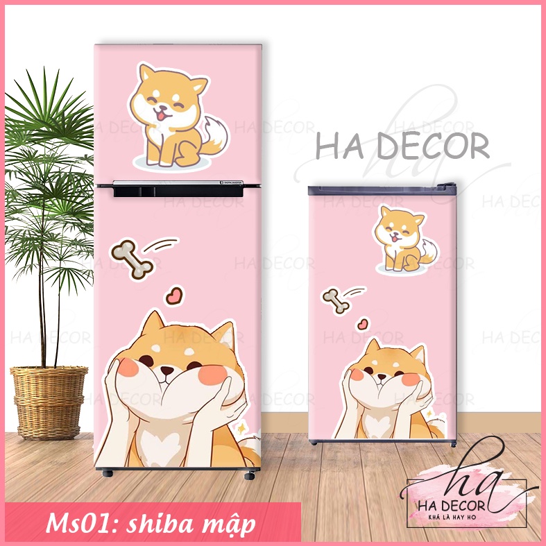 Miếng dán tủ lạnh - Decal dán tủ lạnh, máy giặt, Decal 3D chống nước siêu bền đẹp trang trí nhà cửa
