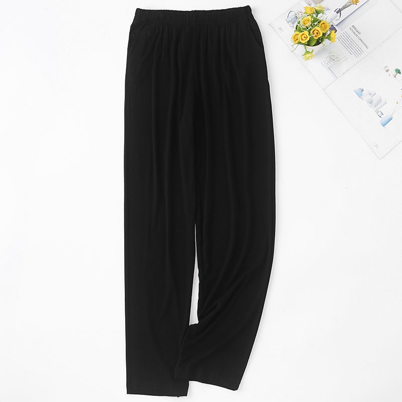 Quần Ngủ Mặc Ngủ/Tập Yoga Dáng Rộng Vải Mỏng Cỡ Lớn Chống Muỗi Thoải Mái Cho Nam