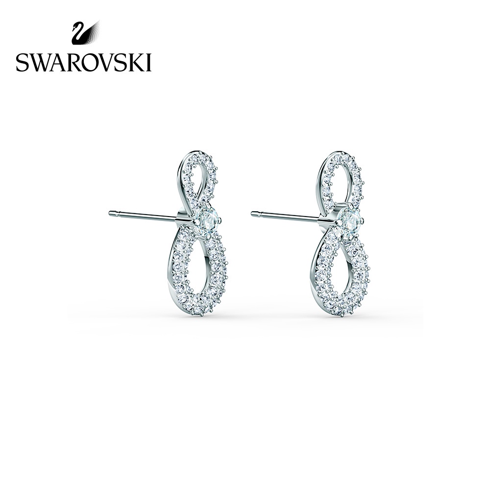 FREE SHIP Bông Tai Cá Tính Nữ Swarovski INFINITY Bất ngờ cuộc sống của bạn chỉ vì tình yêu của bạn Earrings Crystal FASHION Trang sức trang sức đeo THỜI TRANG