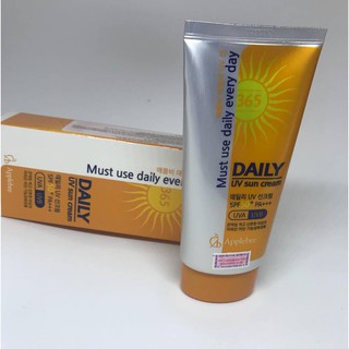 Kem chống nắng Applebee Daily UV Sun Cream SPF50+ PA+++ 70gr an toàn, hiệu quả, cam kết không gây kích ứng