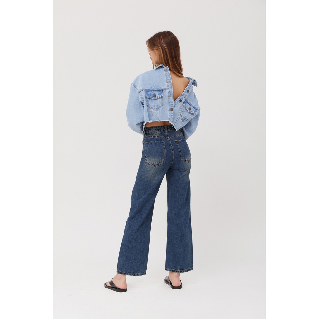 Là min - Quần Jeans Suông Straight-leg Jeans