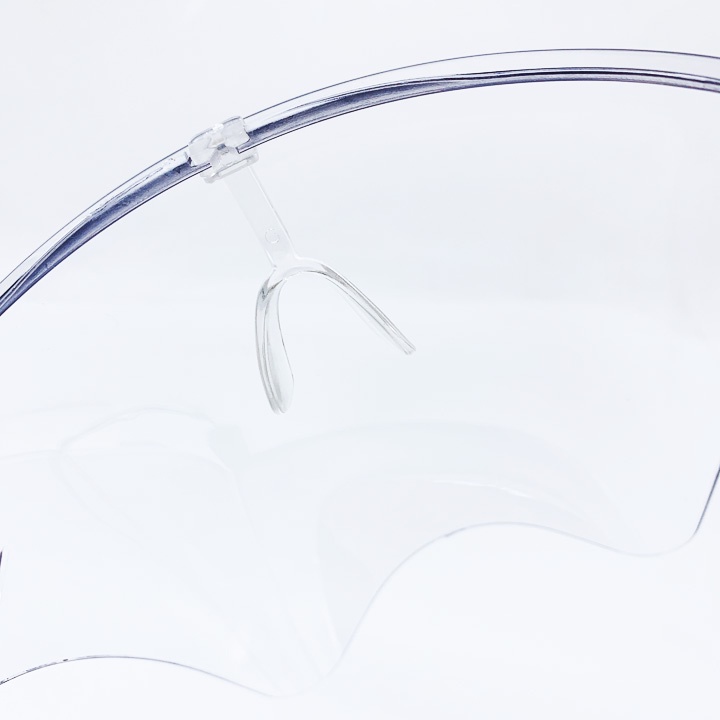 Kính Chống Giọt Bắn Face Shield Nhựa ABS Trong Suốt Kèm Đệm Mũi Cao Cấp Bao Phủ Toàn Mặt