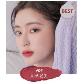 Son Romand NEW Zero Matte Lipstick #04 BEFORE SUNSET - Hồng đất pha tím