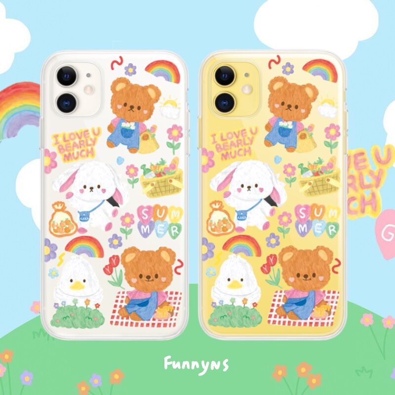Ốp lưng iphone Ốp điện thoại in hình độc đáo cho iphone Bear rabbit duck 6/6plus/6s/6s plus/6/14pro/14proplus/8/8plus/x/xs/xs max/11/11 pro/11 promax/12pro/12promax/12mini/12/13/13PRO/13PROMAX/13MINI Dinuo case