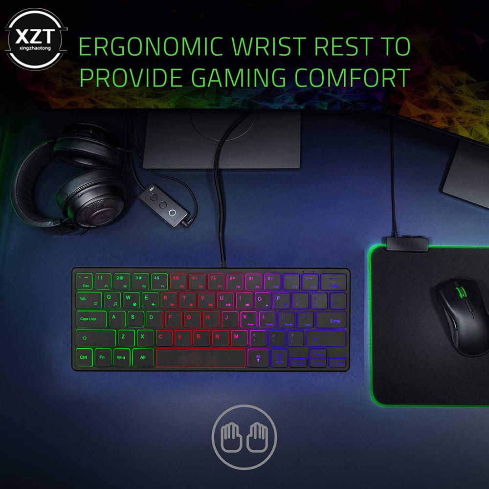 Bàn Phím Cơ Chơi Game 64 Phím 60% RGB