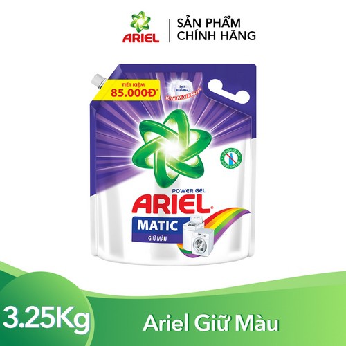 Nước Giặt Ariel Giữ Màu Túi 3.25kg