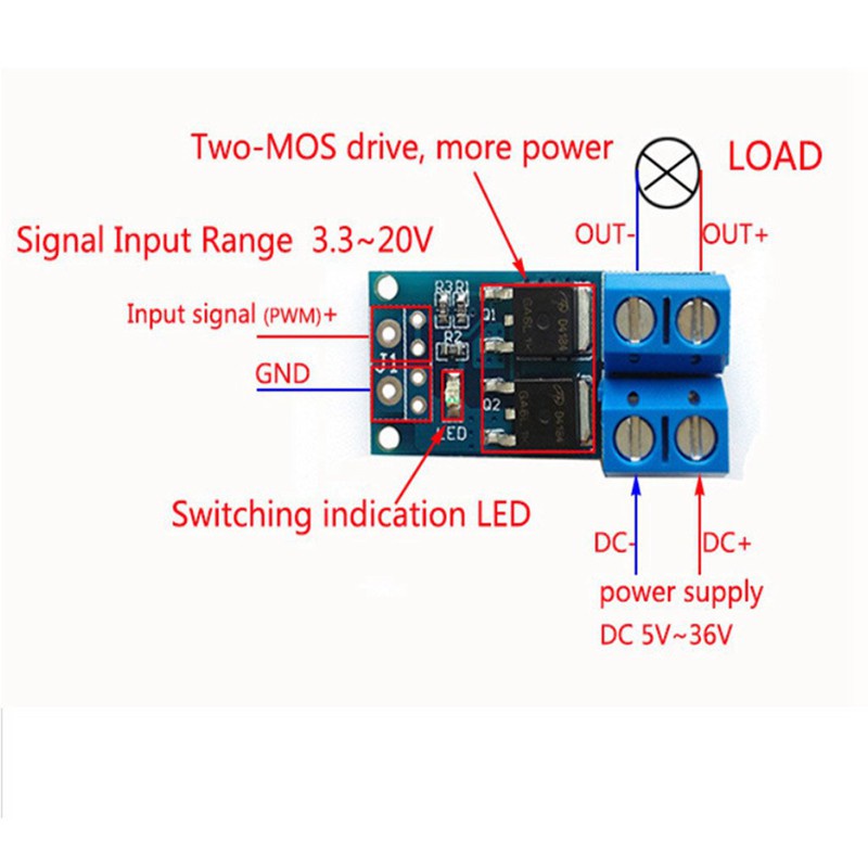 Set 10 Công Tắc Nguồn Dc 5v-36v 15a Mosfet Mos Fet G5Vn | BigBuy360 - bigbuy360.vn