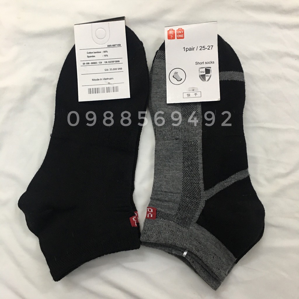 Combo 10 đôi tất ngắn cổ nam nhiều màu