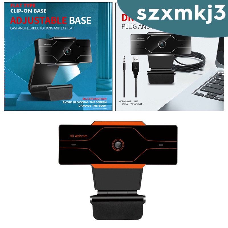 [giá giới hạn] Webcam HD Web Camera Cam Microphone For PC Laptop 720P Orange | BigBuy360 - bigbuy360.vn