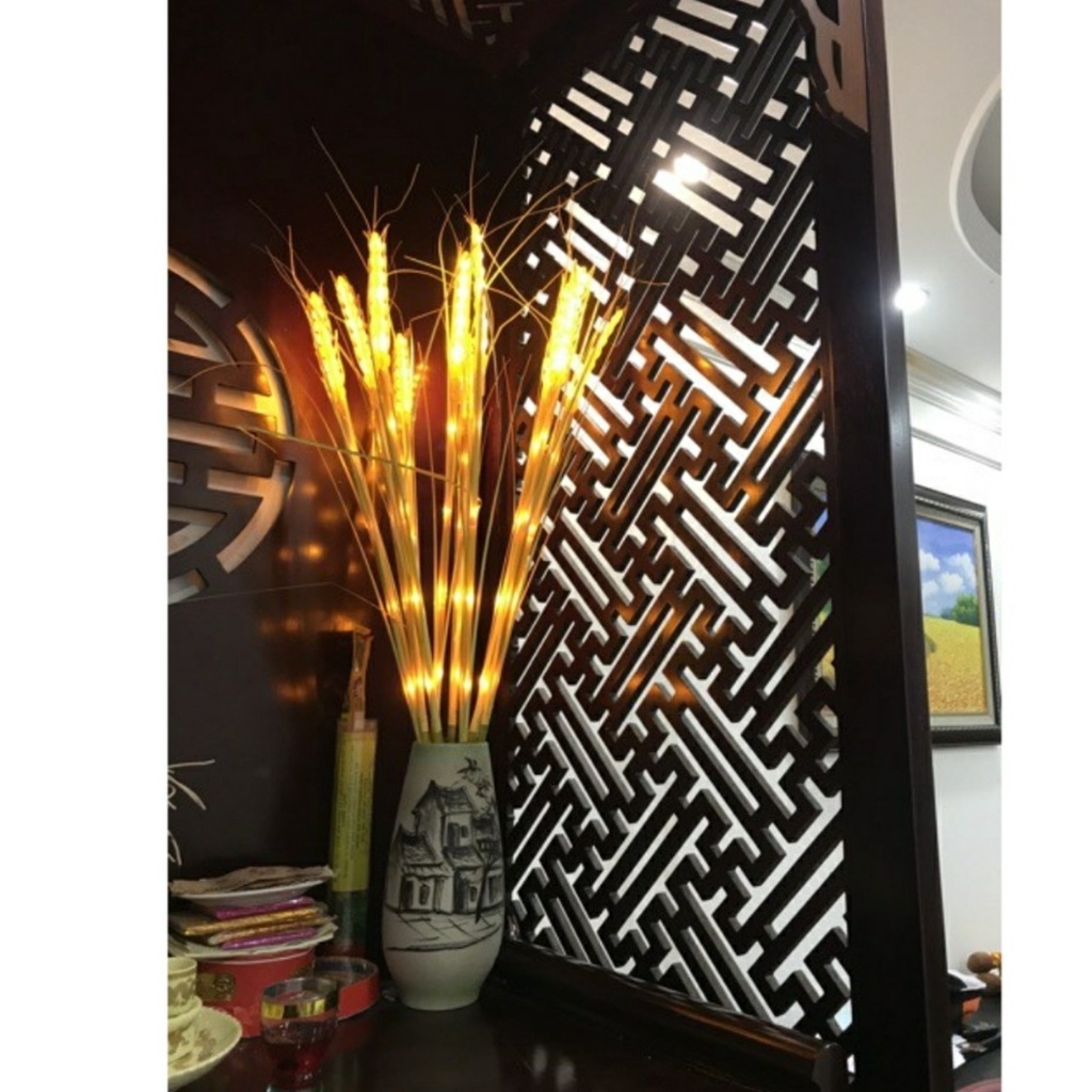 [Tặng phích cắm] Led Bông Lúa, Trang Trí Tết, Tài, Bàn Thờ Gia Tiên - Đại Diện Cho Sự Âm Lo,Đủ Đầy,Sung Túc Cả Năm 2022