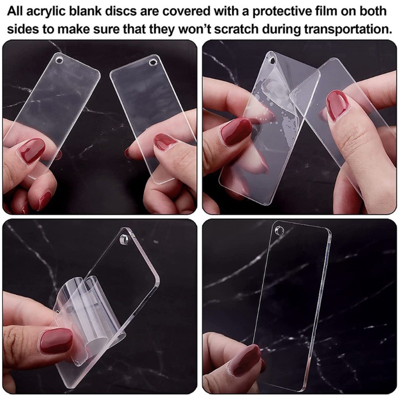 Móc Khóa Tua Rua Hình Chữ Nhật Nhiều Màu Sắc