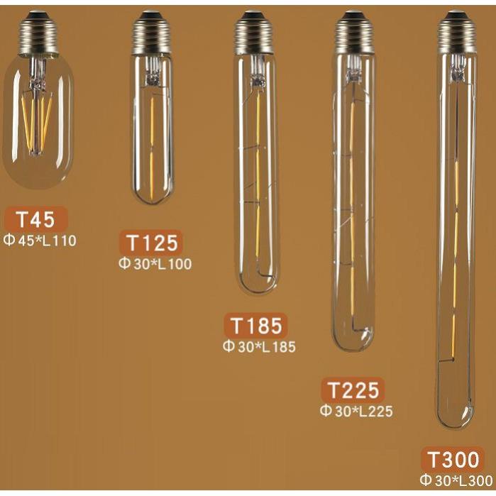 Bộ 10 bóng đèn Led Edison T125 4W đui E27.