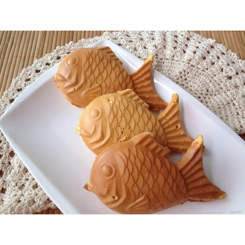 Máy làm bánh cá Taiyaki hay còn gọi bánh cá tráp biển