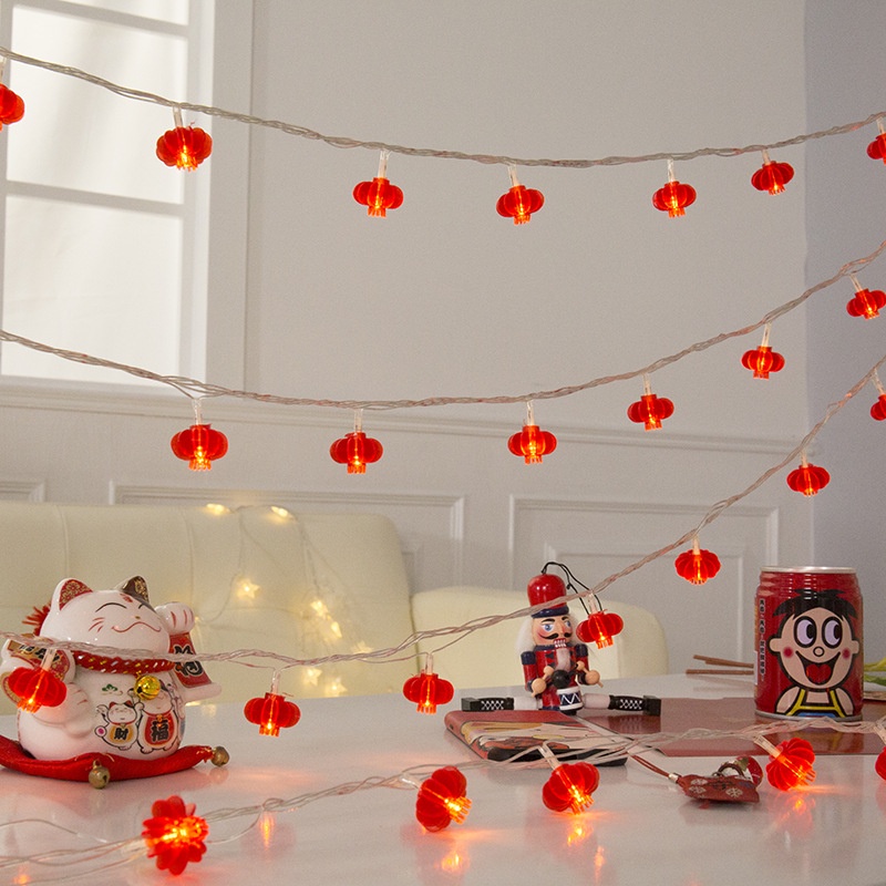 Dây đèn LED 1.5m trang trí tiệc cưới/năm mới phong cách Trung Hoa