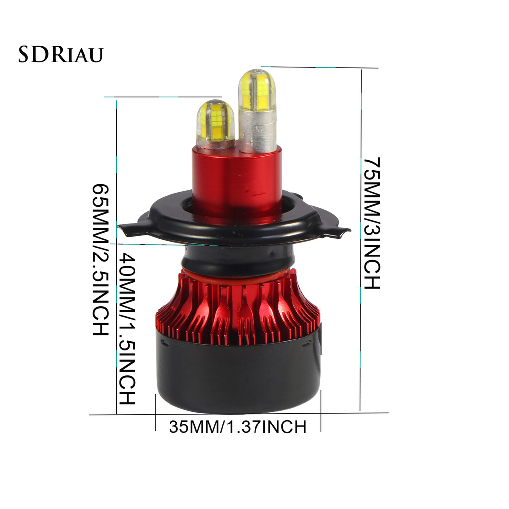 Set 2 Bóng Đèn Pha H1 H4 H7 H11 8w 6500k Cho Xe Hơi