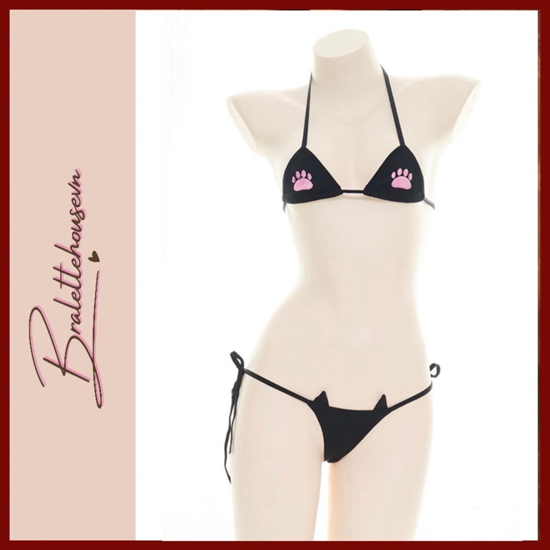 [HÌNH KHÁCH FEEDBACK] Set Bralette hoạt hình chân mèo độc đáo Tiny Meow S1093 Bralettehousevn | BigBuy360 - bigbuy360.vn