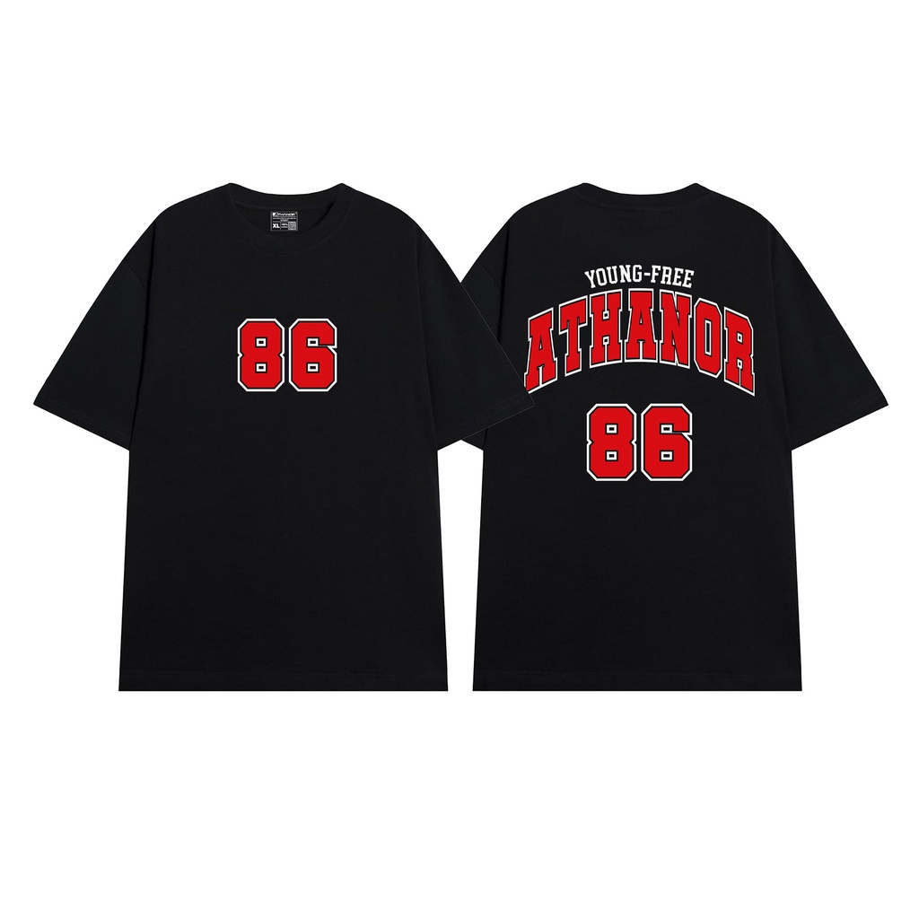 Áo phông nam form rộng ATHANOR form rộng tay lỡ chất cotton 100% mẫu 86