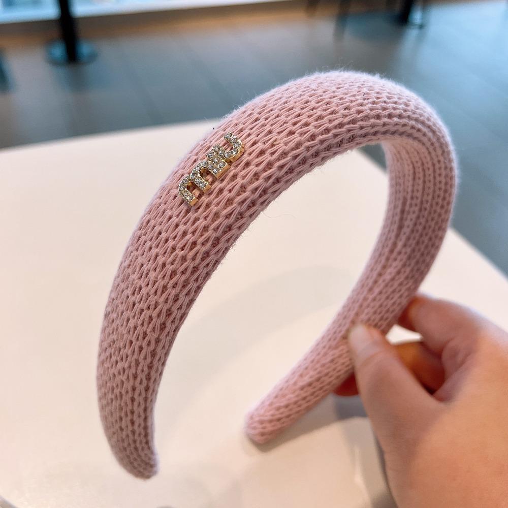 Cài Tóc Đan Len Màu Trơn Thời Trang Mùa Đông Xinh Xắn Cho Nữ 2life