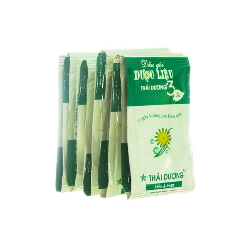 Dầu Gội Dược Liệu Thái Dương 3 & 7 10 gói x 5ml