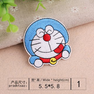 Miếng vá dán quần áo hình Doraemon