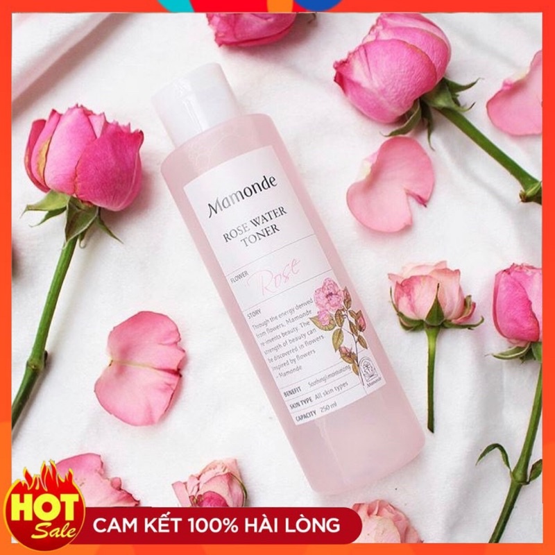 Toner 🌸 FREESHIP 🌸 Nước Hoa Hồng Mamonde Rose Water Pore Clean Chăm Sóc Da Ngăn Ngừa Mụn Dưỡng Ẩm 250ml